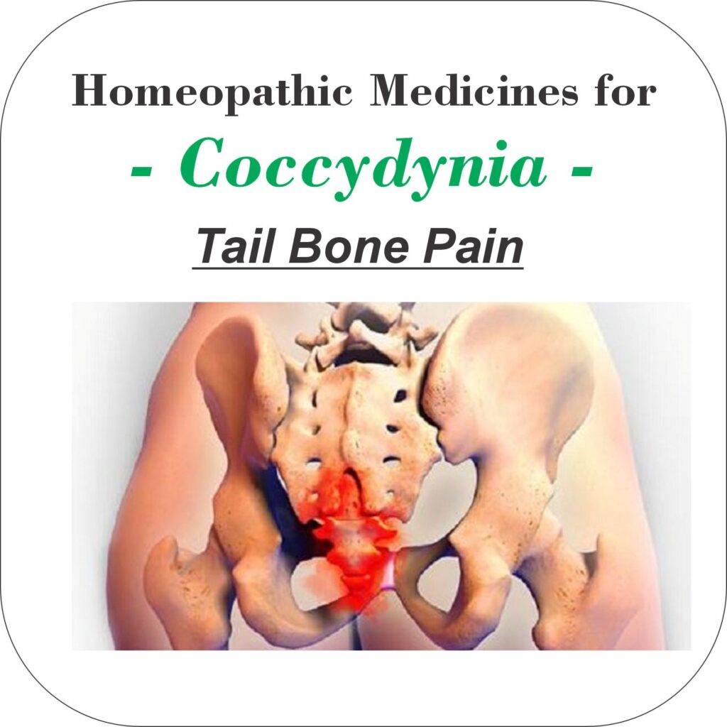 Homeopathic Medicines for Coccydynia -Tail Bone-coccyx- pelvic bones